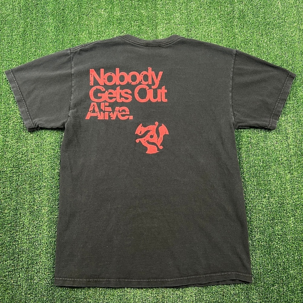 VTG Skindred Nobody Gets Out Alive Heavy Metal Band T-Shirt Men's L Faded Black - Picture 6 of 8